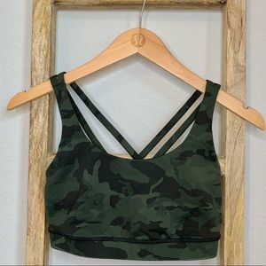 Lululemon Energy Bra Incognito Camo Green 6